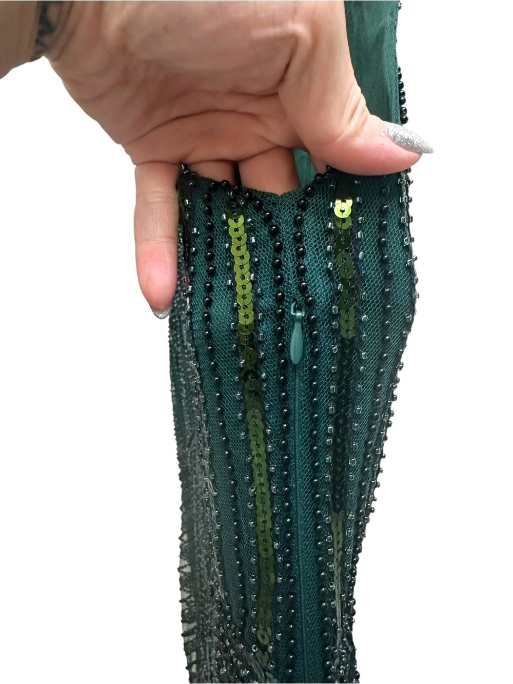 ✨ Metme 1920s Art Deco Sequined Flapper Cocktail Dress ✨ - Picture 5 of 7